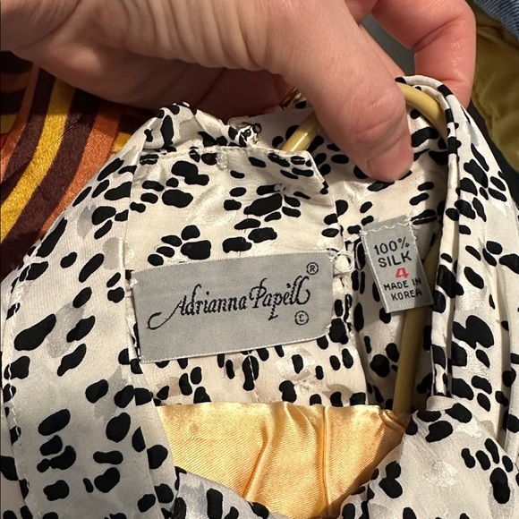 Vintage Silk Adrianna Papell Blouse - Picture 2 of 8